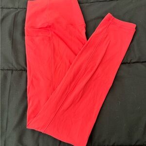Athleta Bold Scarlet Leggings